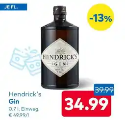 T&G Hendrick's Gin Angebot
