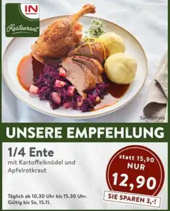 Interspar Kartoffelknödel und Apfelrotkraut Angebot