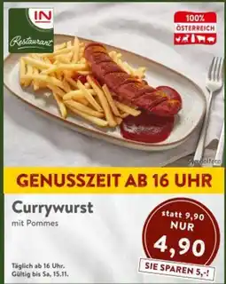 Interspar Currywurst Angebot