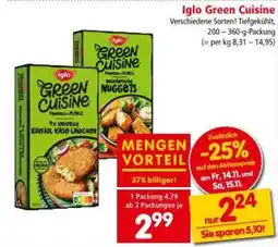 Interspar Iglo green cuisine Angebot