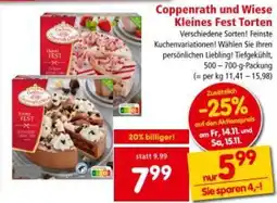 Interspar Coppenrath und Wiese Kleines Fest Torten Angebot
