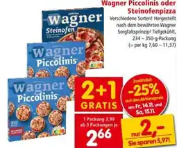 Interspar Wagner Piccolinis oder Steinofenpizza Angebot