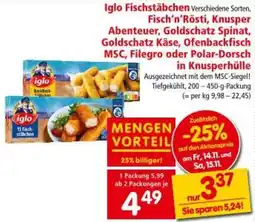 Interspar Iglo Fischstäbchen Angebot