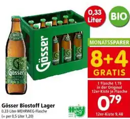 Interspar Gösser Biostoff Lager Angebot