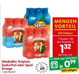 Interspar Almdudler Original, Zuckerfrei oder Spezi Angebot