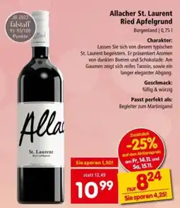 Interspar Allacher St. Laurent Ried Apfelgrund Angebot