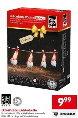 Interspar LED-Wichtel-Lichterkette Angebot