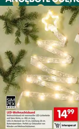 Interspar LED-Weihnachtsband Angebot