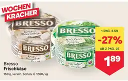 MPreis Bresso Frischkäse Angebot