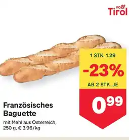 MPreis Französisches Baguette Angebot