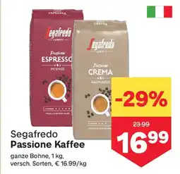 MPreis Segafredo Passione Kaffee Angebot