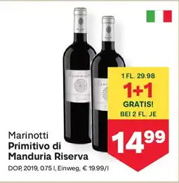 MPreis Marinotti Primitivo di Manduria Riserva Angebot