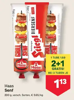 MPreis Haas Senf Angebot