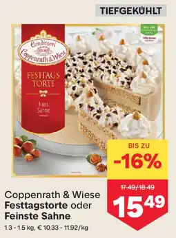 MPreis Coppenrath & Wiese Festtagstorte oder Feinste Sahne Angebot