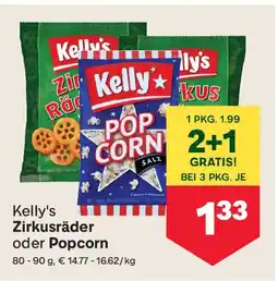 MPreis Kelly's Zirkusräder oder Popcorn Angebot
