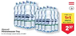 MPreis Alpquell Mineralwasser Tray Angebot
