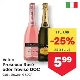 MPreis Valdo Prosecco Rosé oder Treviso DOC Angebot