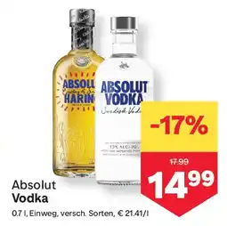MPreis Absolut Vodka Angebot