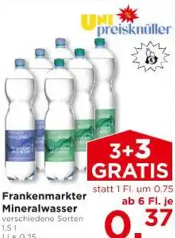 Unimarkt Frankenmarkter Mineralwasser Angebot