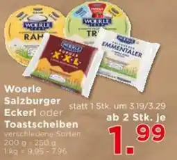 Unimarkt Woerle Salzburger Eckerl oder Toastscheiben Angebot
