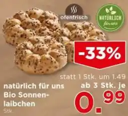Unimarkt natürlich für uns Bio Sonnen- laibchen Angebot