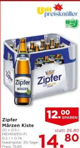 Unimarkt Zipfer Märzen Kiste Angebot