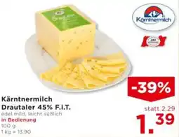 Unimarkt Kärntnermilch Drautaler 45% F.i.T. Angebot