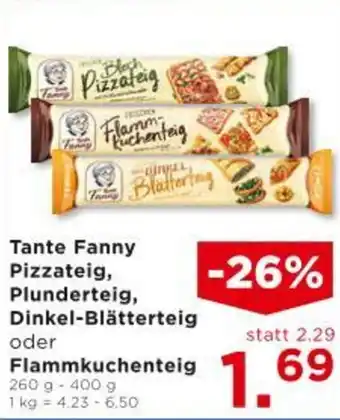 Tante Fanny Pizzateig, Plunderteig, Dinkel-Blätterteig oder Flammkuchenteig