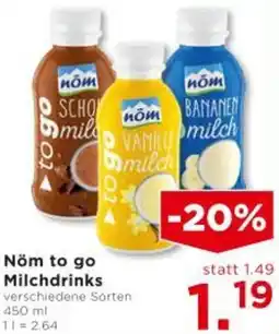 Unimarkt Nöm to go Milchdrinks Angebot