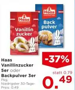 Unimarkt Haas Vanillinzucker 5er oder Backpulver 3er Angebot