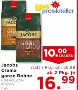Unimarkt Jacobs Crema ganze Bohne Angebot