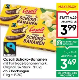 Maximarkt Casali schoko bananen Angebot