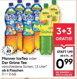Maximarkt Pfanner Ice Tea oder Der Grüne Tee Angebot