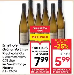 Maximarkt Ernsthofer grüner veltliner ried kollmütz Angebot