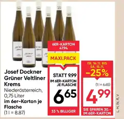 Maximarkt Josef dockner grüner veltliner krems Angebot