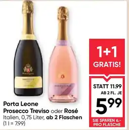 Maximarkt Porta leone prosecco treviso oder rosé Angebot