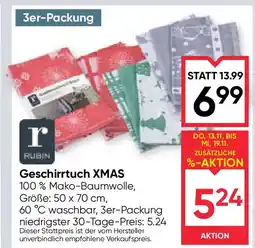 Maximarkt Geschirrtuch XMAS Angebot