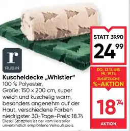 Maximarkt Kuscheldecke Whistler Angebot
