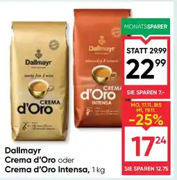 Maximarkt Dallmayr crema d'oro crema d'oro intensa Angebot