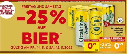 Ottakringer Helles od. Lager