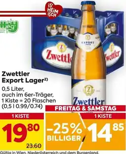 Billa Zwettler Export Lager Angebot