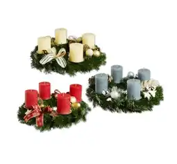 Lidl Adventkranz “Premium” Verschiedene Farben und Dekorationen Lidl Angebot