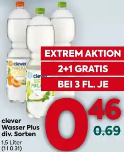 Billa clever Wasser Plus Angebot