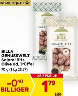Billa BILLA GENUSSWELT Salami Bits Olive od. Trüffel Angebot