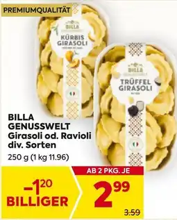 Billa BILLA GENUSSWELT Girasoli od. Ravioli Angebot