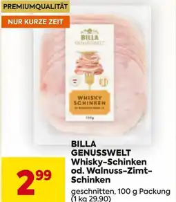 Billa BILLA GENUSSWELT Whisky-Schinken od. Walnuss-Zimt- Schinken Angebot