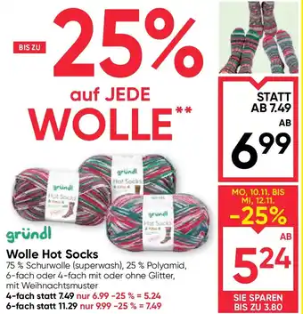 Maximarkt Wolle Hot Socks Angebot