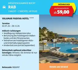 Hofer Reisen Rab Angebot