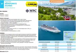 Hofer Reisen Höhepunkte islands Angebot