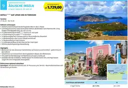 Hofer Reisen Äolische inseln Angebot